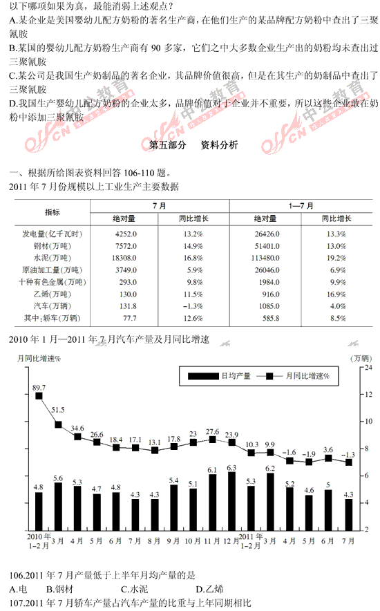 山西公务员考试行测 